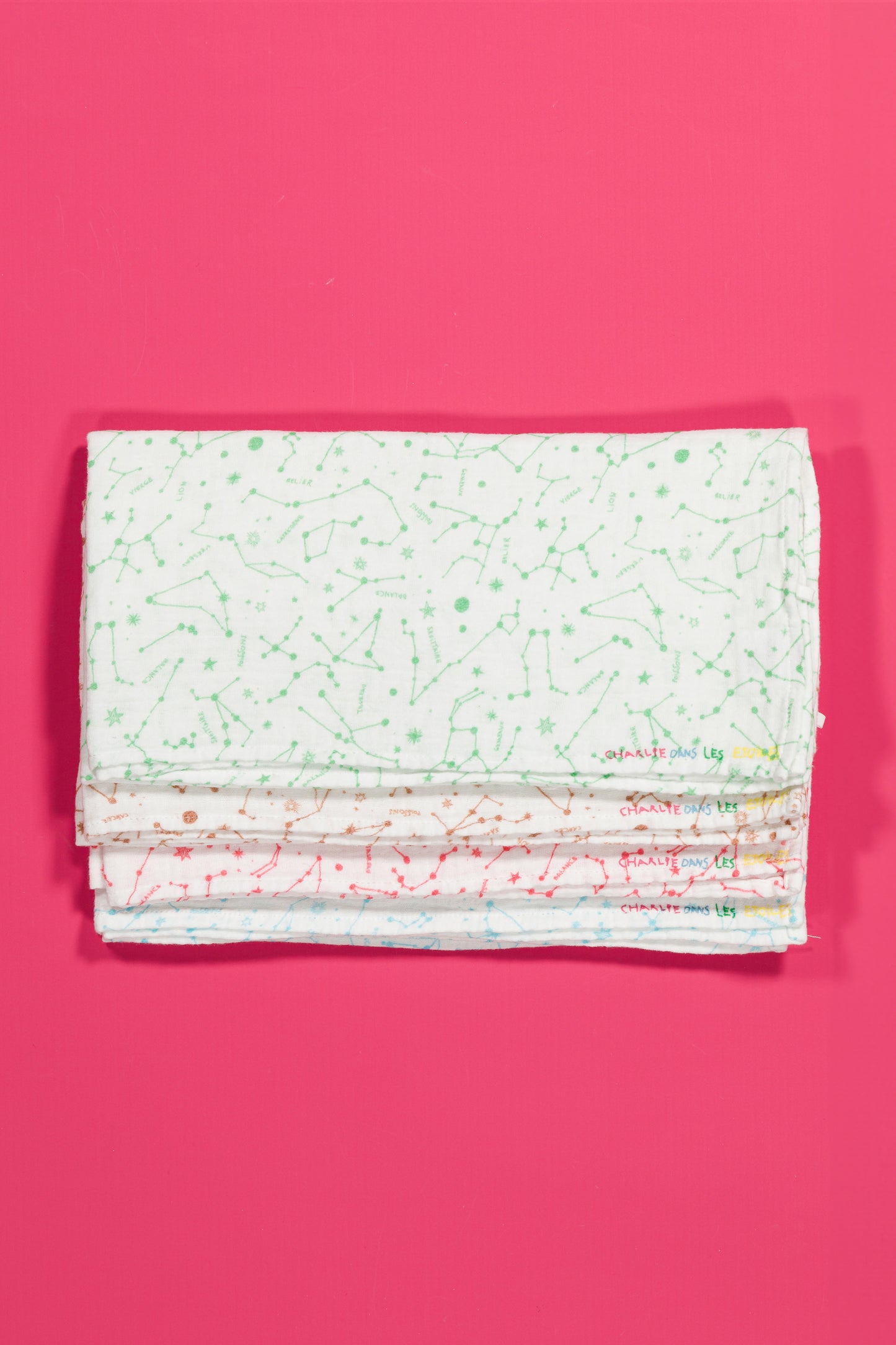 Box 4 langes Constellations - Cadeau de Naissance