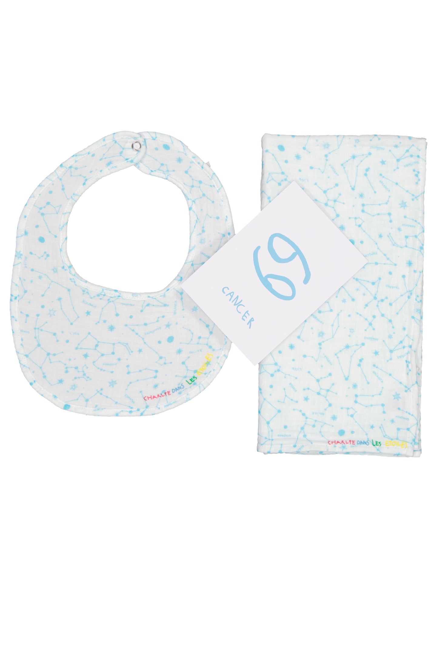 Swaddle & Bib WATER
