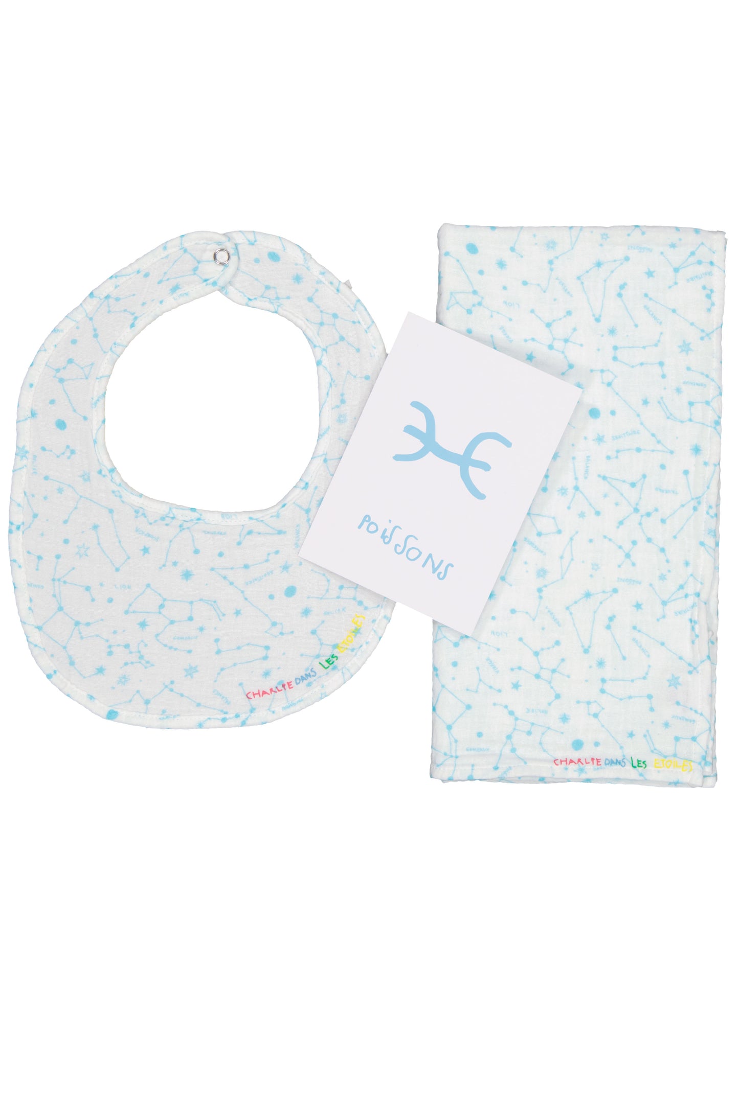Swaddle & Bib WATER