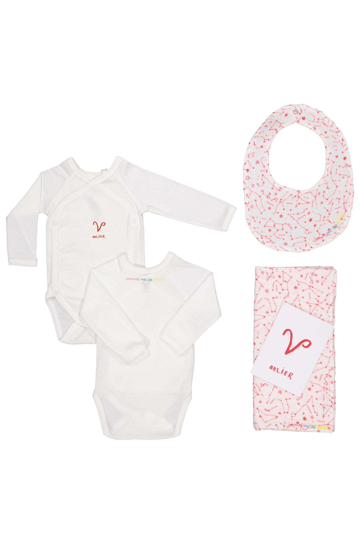 Box Naissance Bébé Bélier - Cadeau personnalisé en coton bio