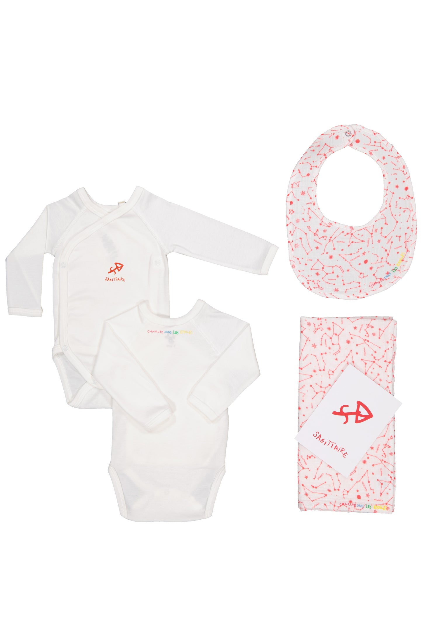 Box Naissance Bébé Sagittaire - Cadeau personnalisé en coton bio