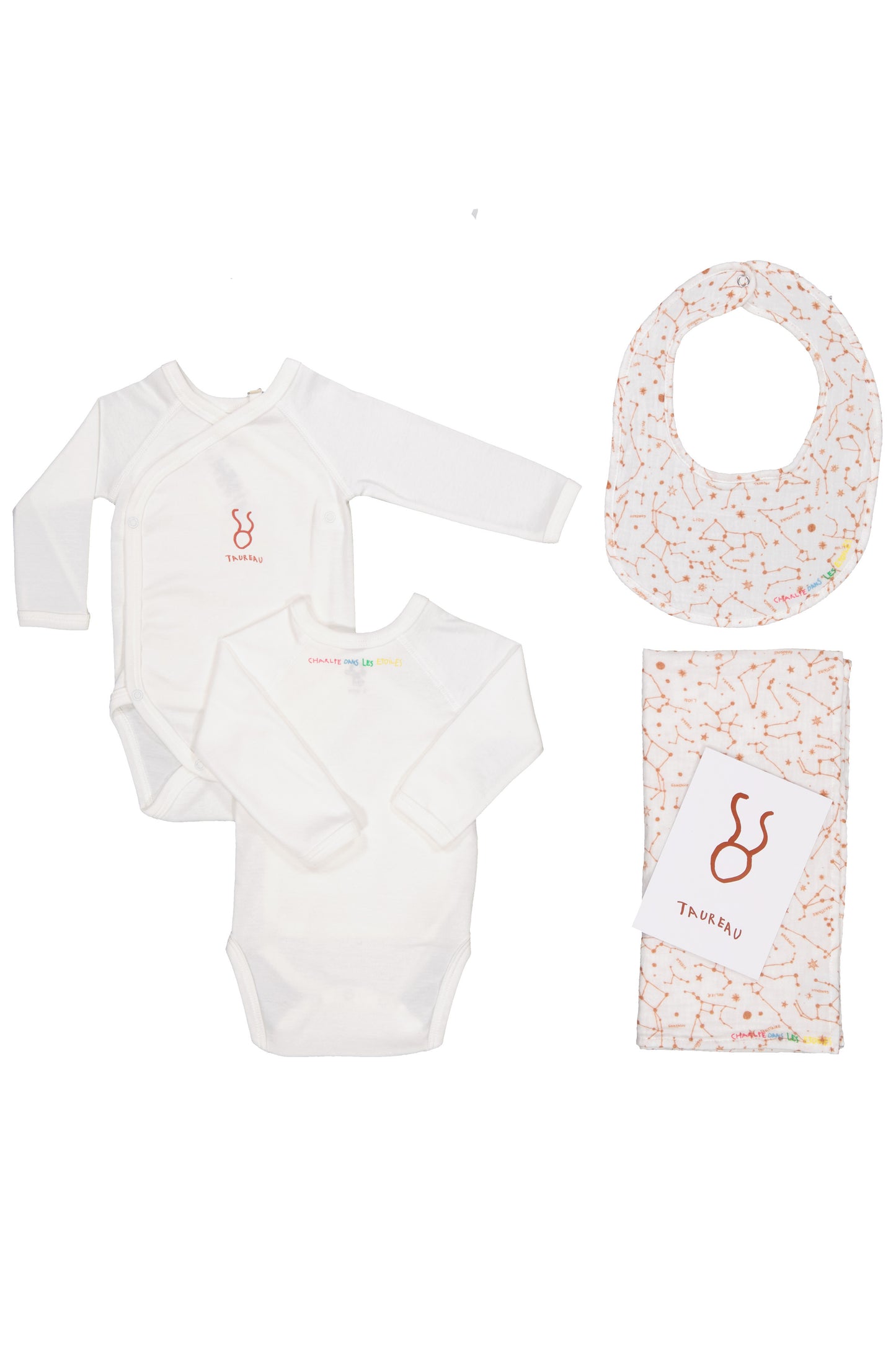 Box Naissance Bébé Taureau - Cadeau personnalisé en coton bio
