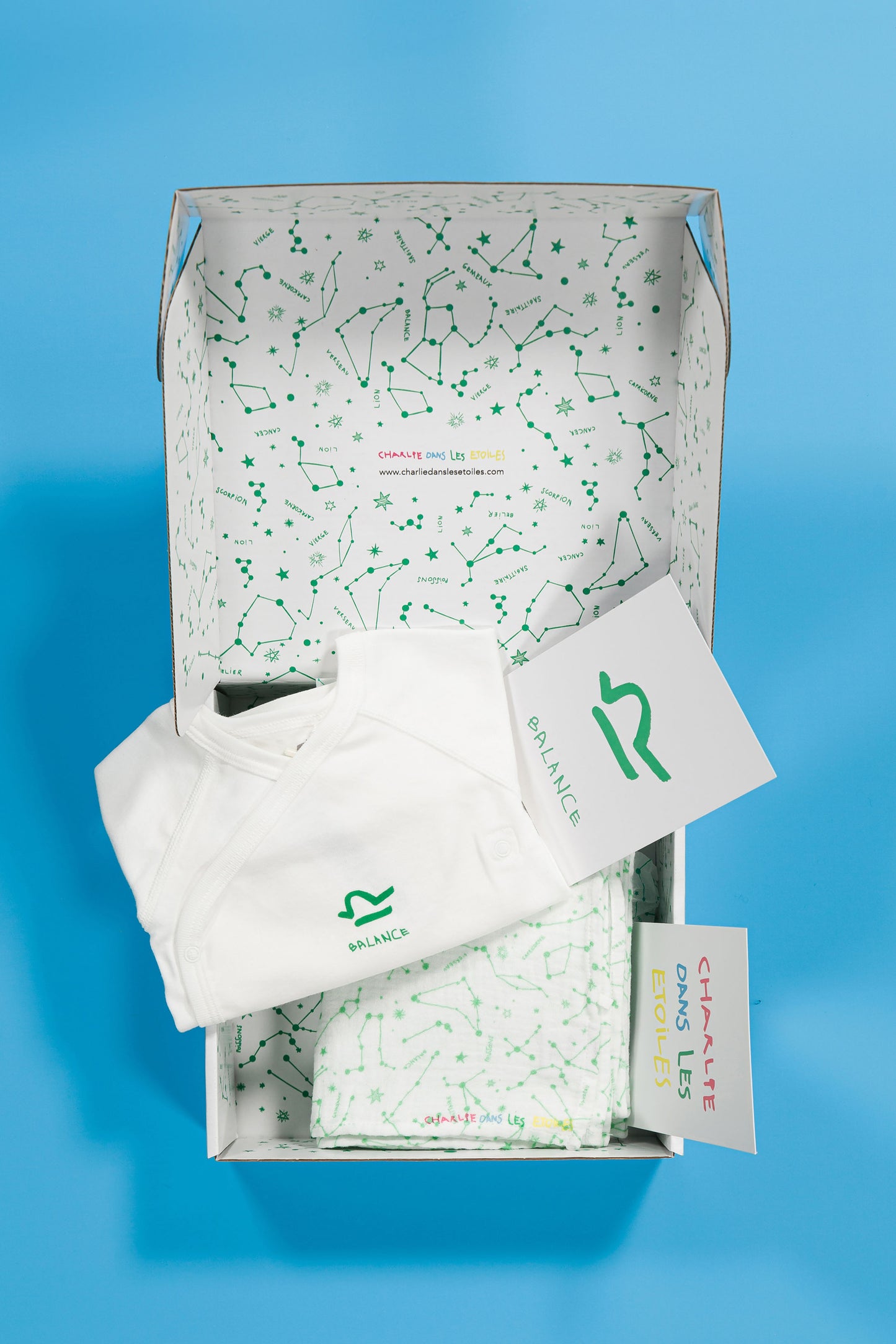 Box Naissance Bébé Balance - Cadeau personnalisé en coton bio