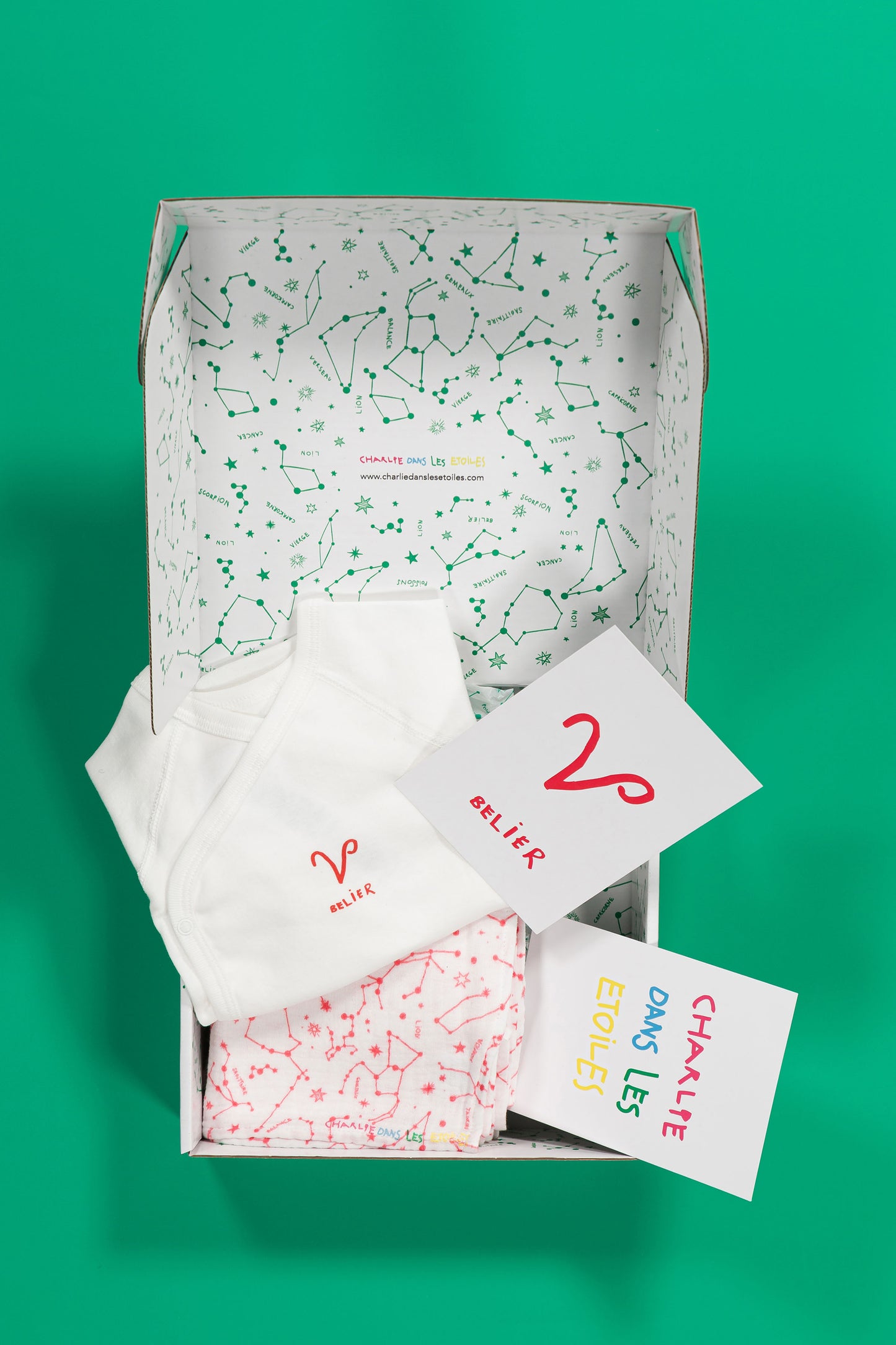 Box Naissance Bébé Bélier - Cadeau personnalisé en coton bio