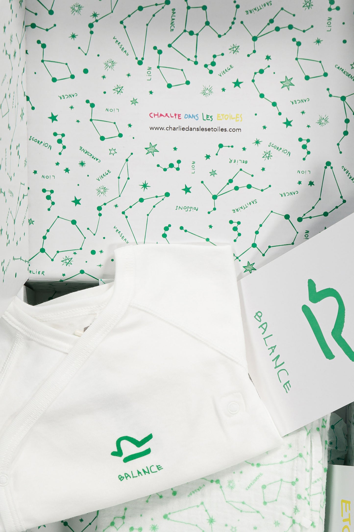 Box Naissance Bébé Balance - Cadeau personnalisé en coton bio