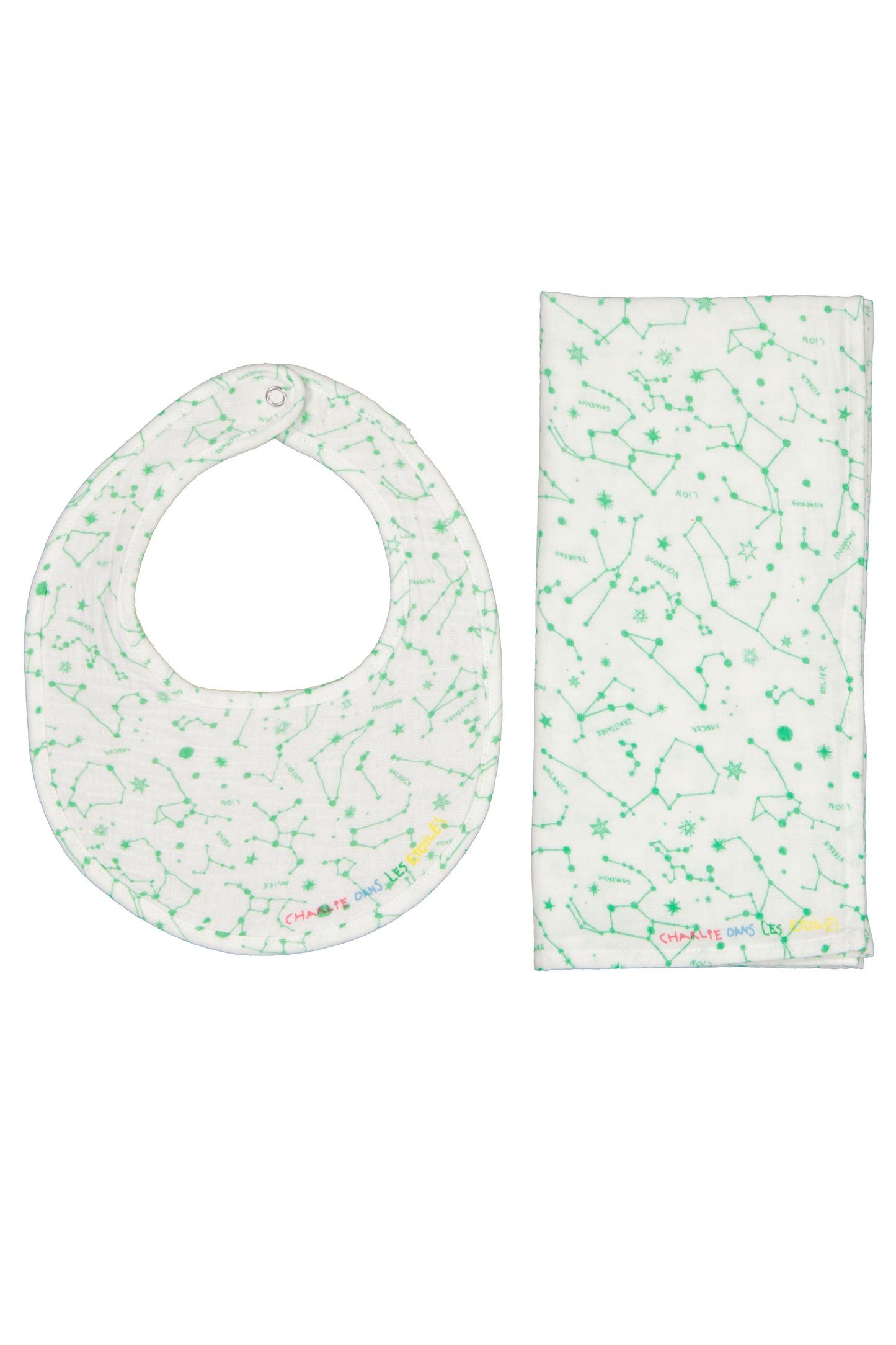 Box Lange & Bavoir - Élément Air - Coton bio