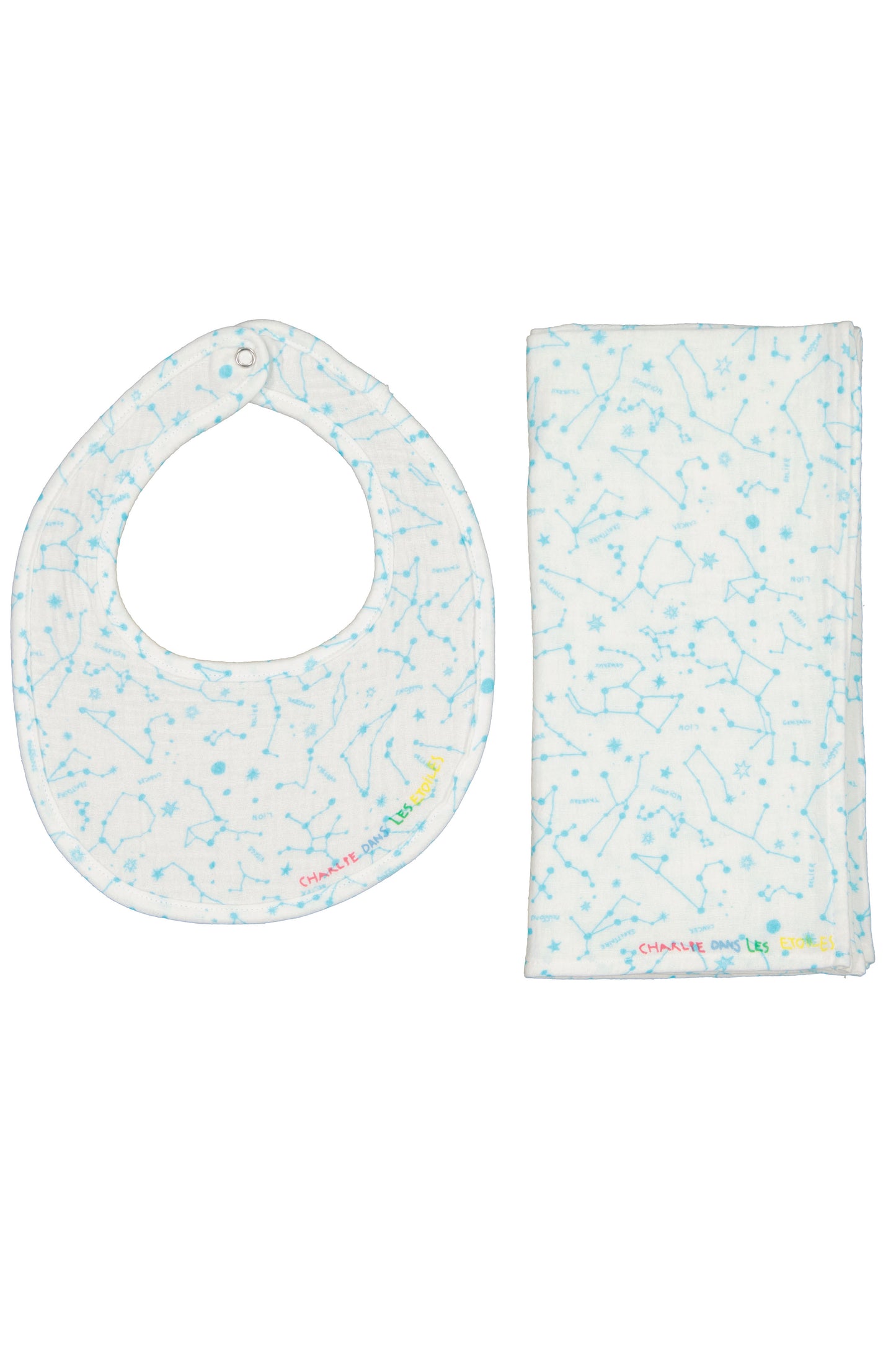 Swaddle & Bib WATER